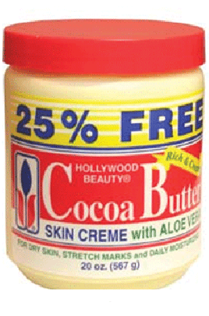 HOLLYWOOD BEAUTY-Ccoca Butter Creme With Aloe Vera (20oz), sareya beauty supply store in calgary